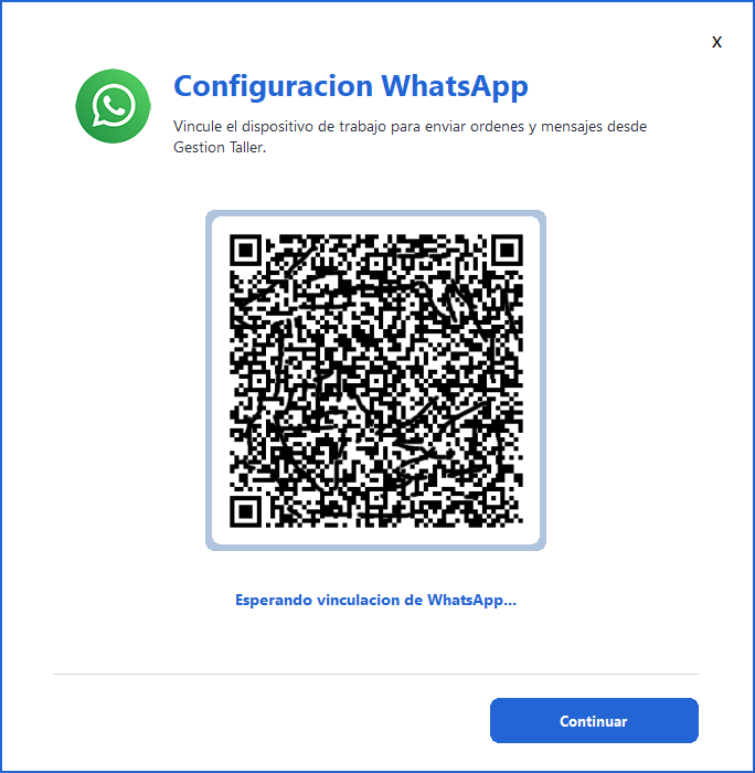 Asistente de vinculación de WhatsApp